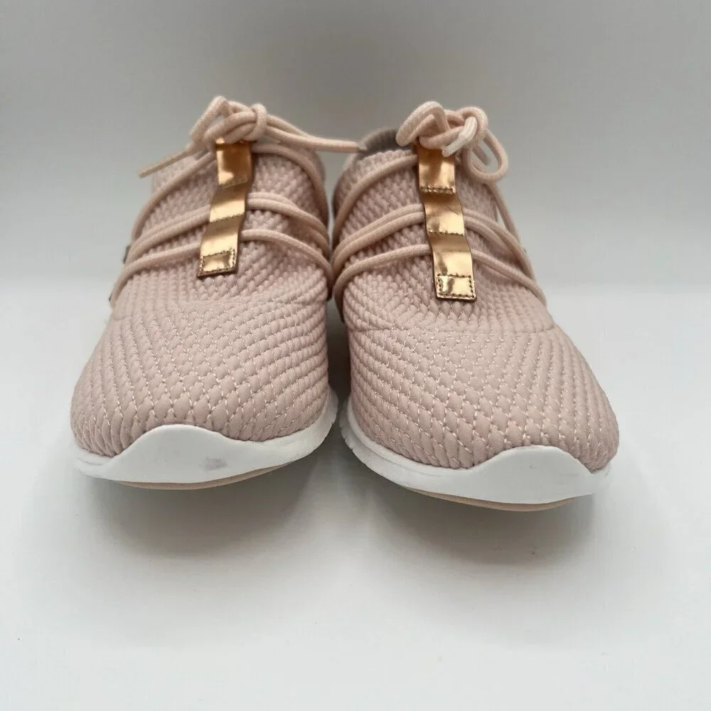Cole Haan Women’s Zerogrand Quilted Lace Up Sneakers Size 9 Blush Pink Rose Gold - Picture 4 of 8